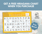 Color Coded Hiragana Flashcards