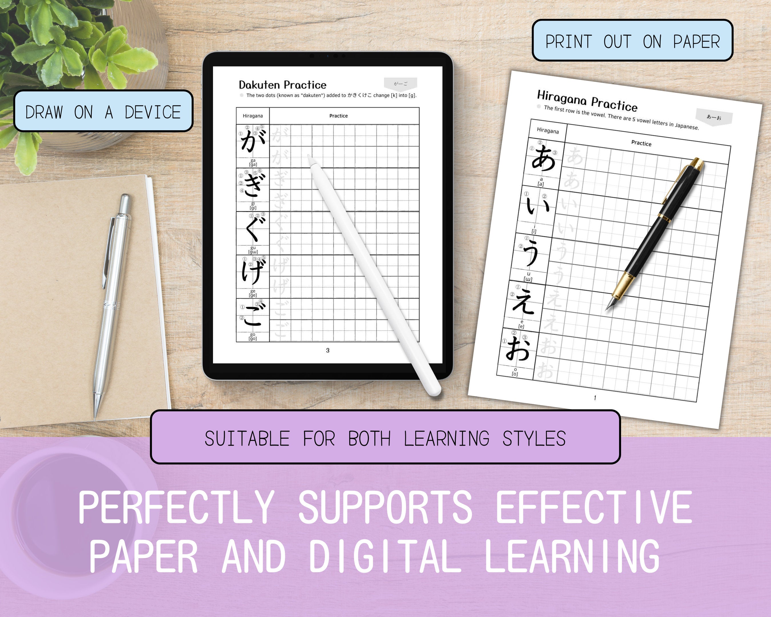 Hiragana Practice Worksheet