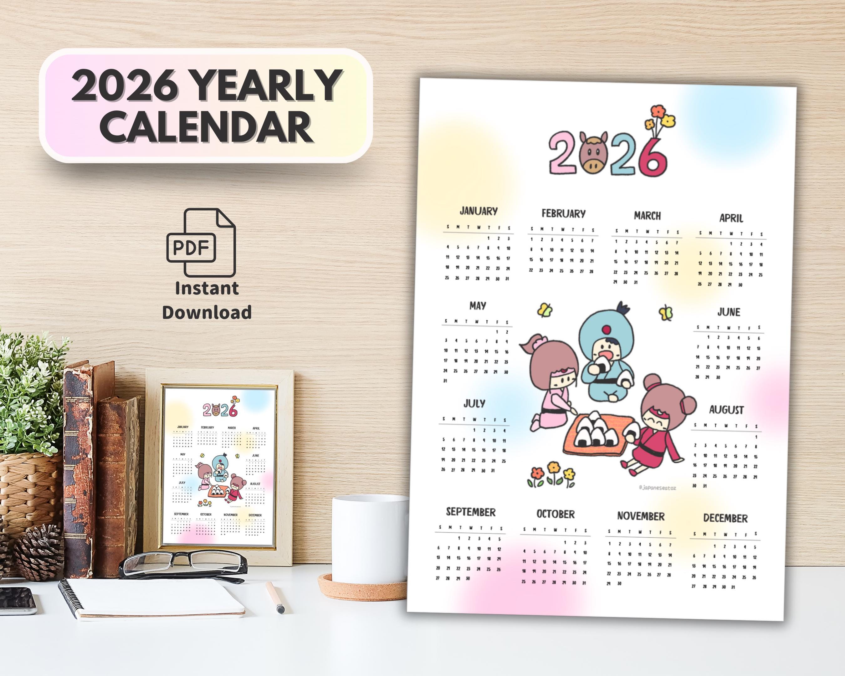 2026 Yearly Calendar