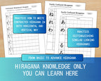 Hiragana Practice Workbook Bundle: Japanese Learning (Digital Download)