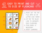 Katakana Flashcards with Japanese Food