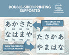 Color Coded Hiragana Flashcards