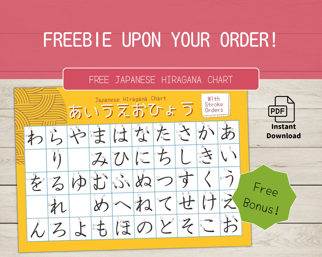 Hiragana Flashcards with Stroke Orders