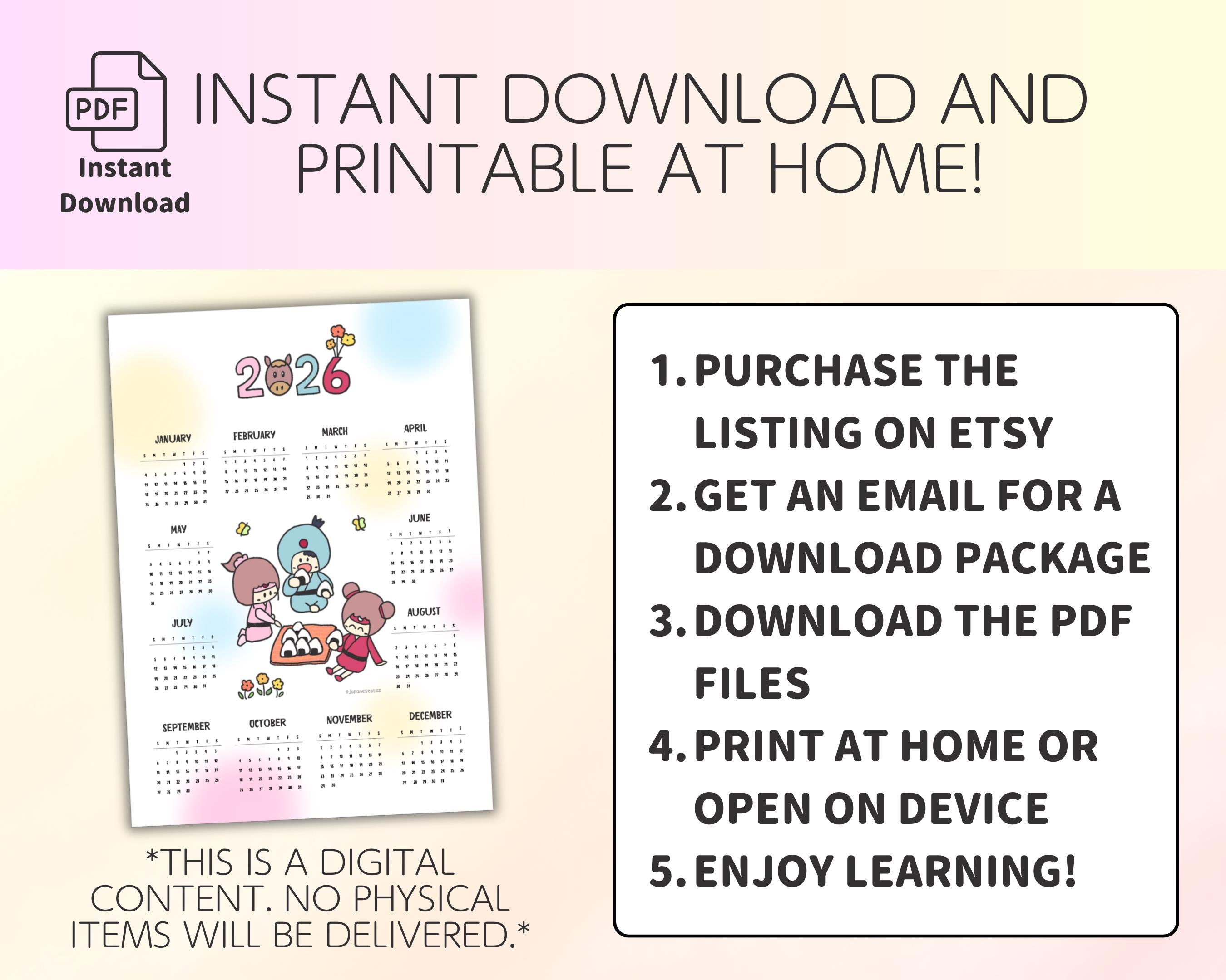 2026 Yearly Calendar