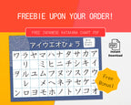Katakana Flashcards with Japanese Food