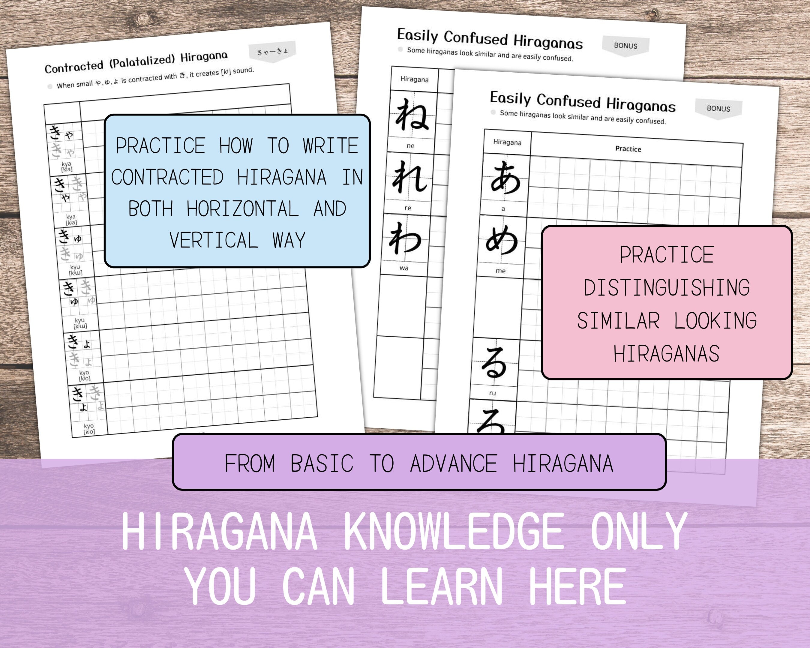Hiragana Practice Worksheet
